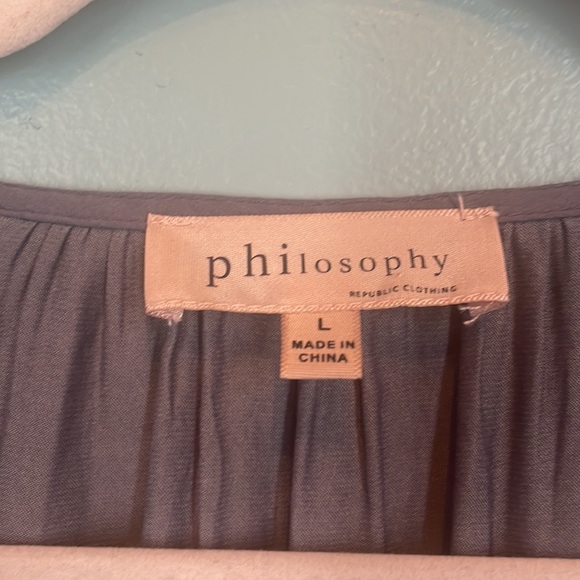 Lovely blue/gray bohemian style blouse - Picture 2 of 7